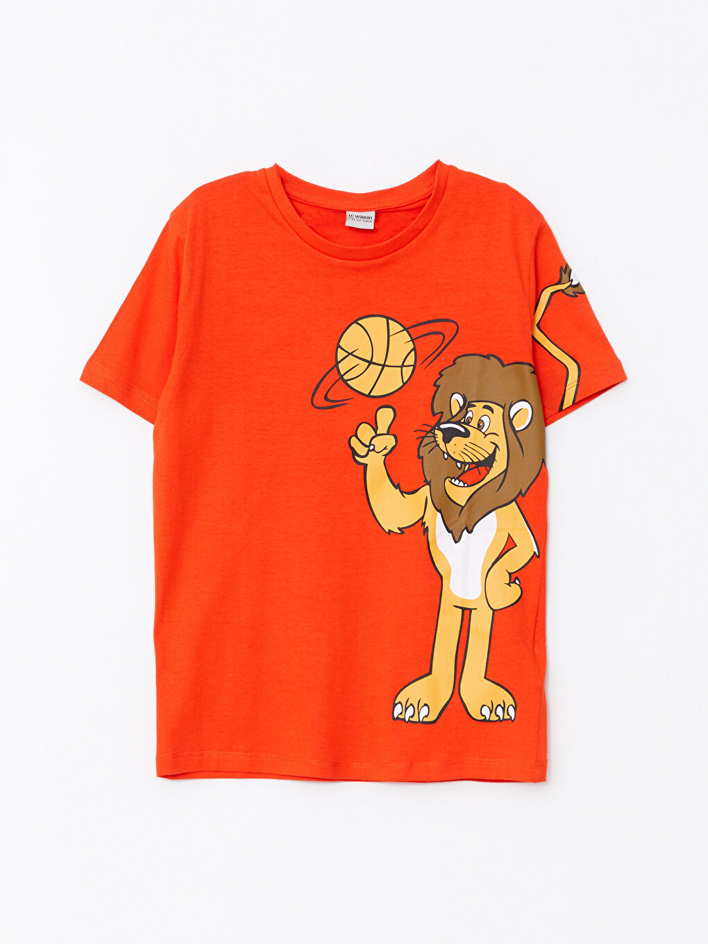 LCW Kids Crew Neck Printed Short Sleeve Boys' T-Shirt and Shorts -W29184Z4-GWZ