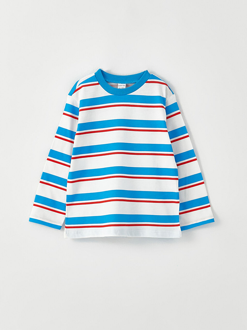 Футболка с круглым вырезом и длинным рукавом из хлопка для малыша мальчика, 2 штуки-2