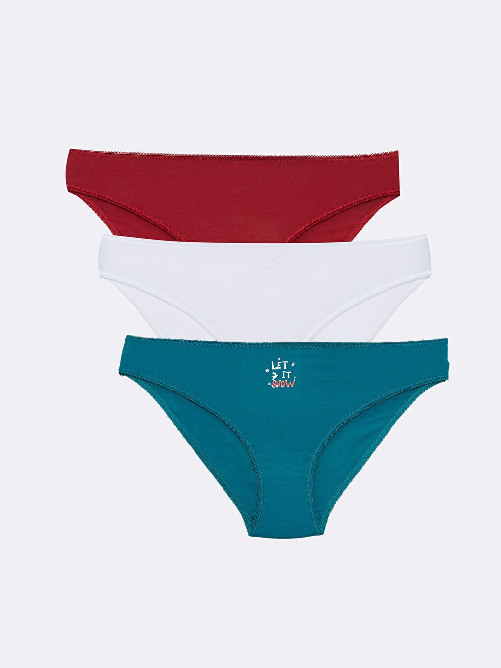 LCW DREAM Bedruckte Bikini-Slips 3er-Pack -W29210Z8-R4V