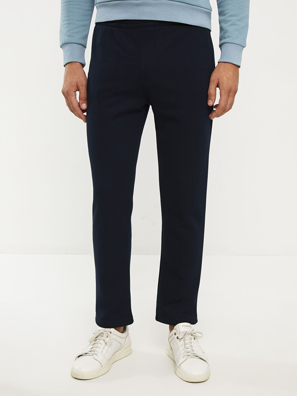 Lacivert Standart Kalıp Erkek Kalın Eşofman Altı-2