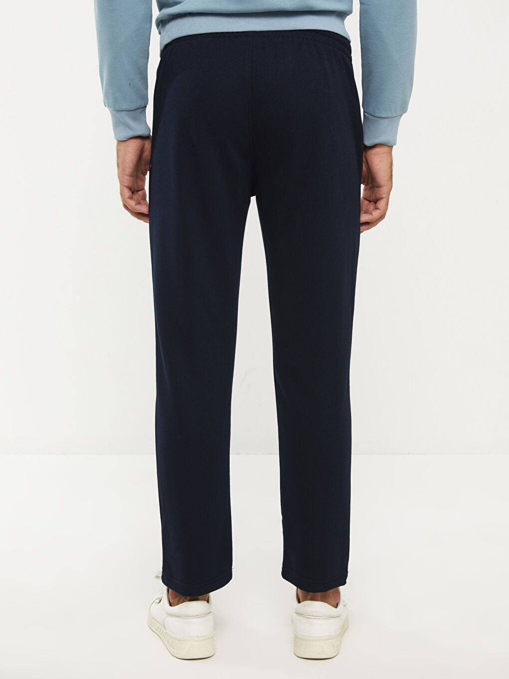 Lacivert Standart Kalıp Erkek Kalın Eşofman Altı-4