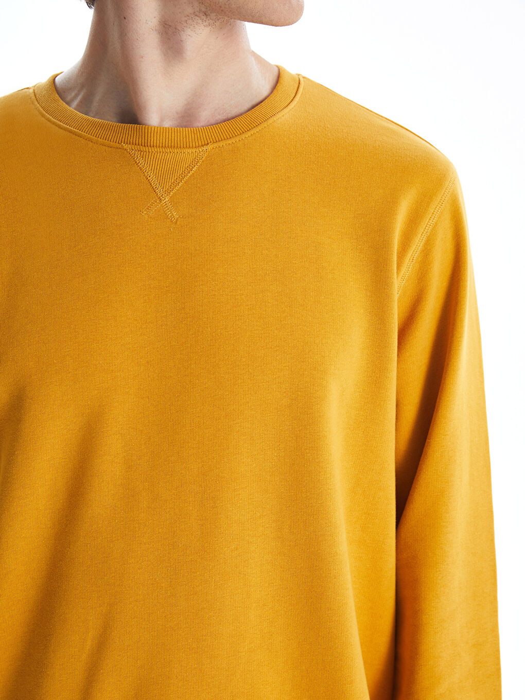 Crew Neck Long Sleeve Men's Sweatshirt-2