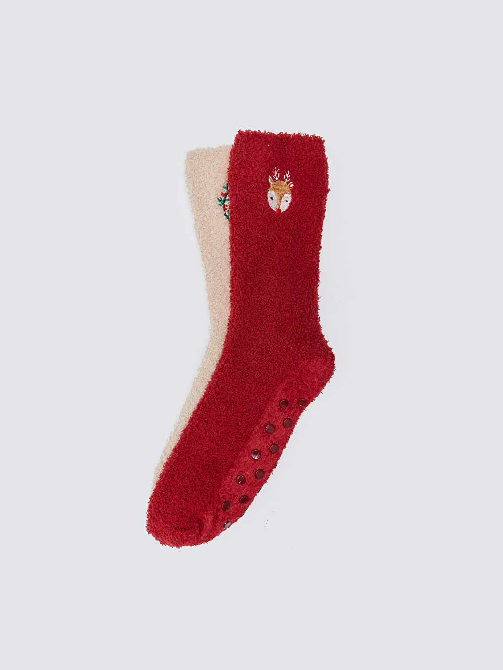LCW DREAM Christmas Themed Women's Homewear Socks 2 Pack -W29221Z8-J4N