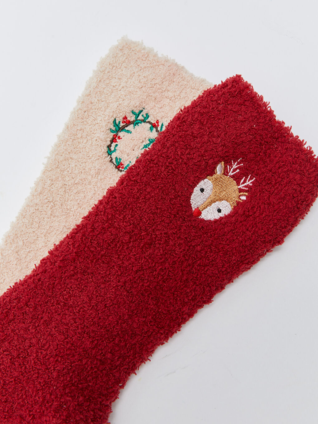LCW DREAM Christmas Themed Women's Homewear Socks 2 Pack -W29221Z8-J4N