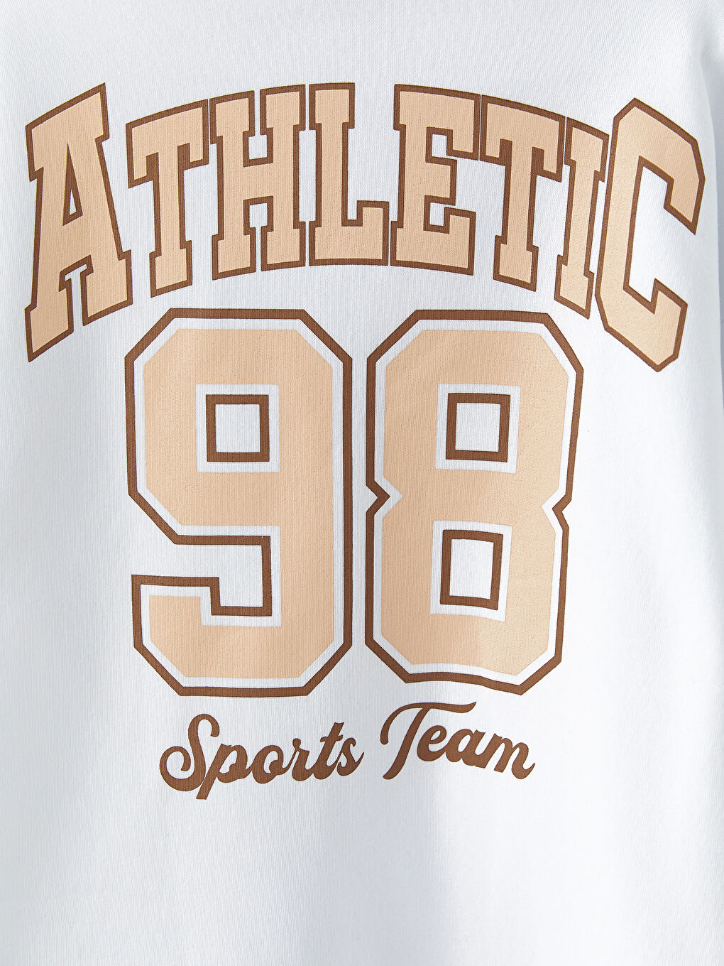 Beyaz Kapüşonlu Baskılı Uzun Kollu Kadın Hırka-7