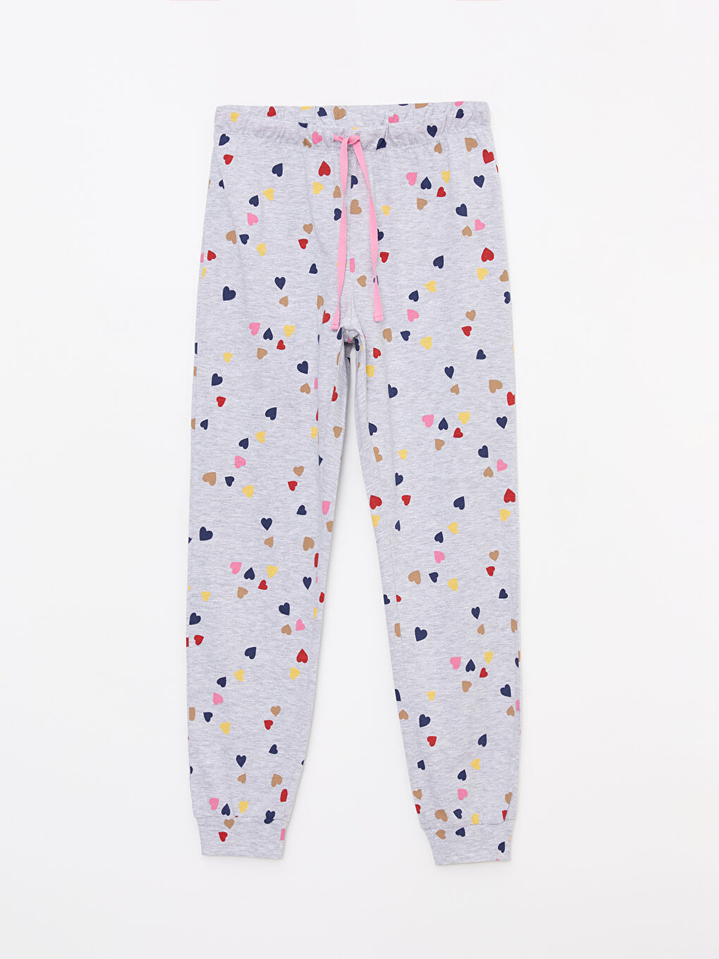 Gri Bisiklet Yaka Snoopy Baskılı Uzun Kollu Kadın Pijama Takımı-6