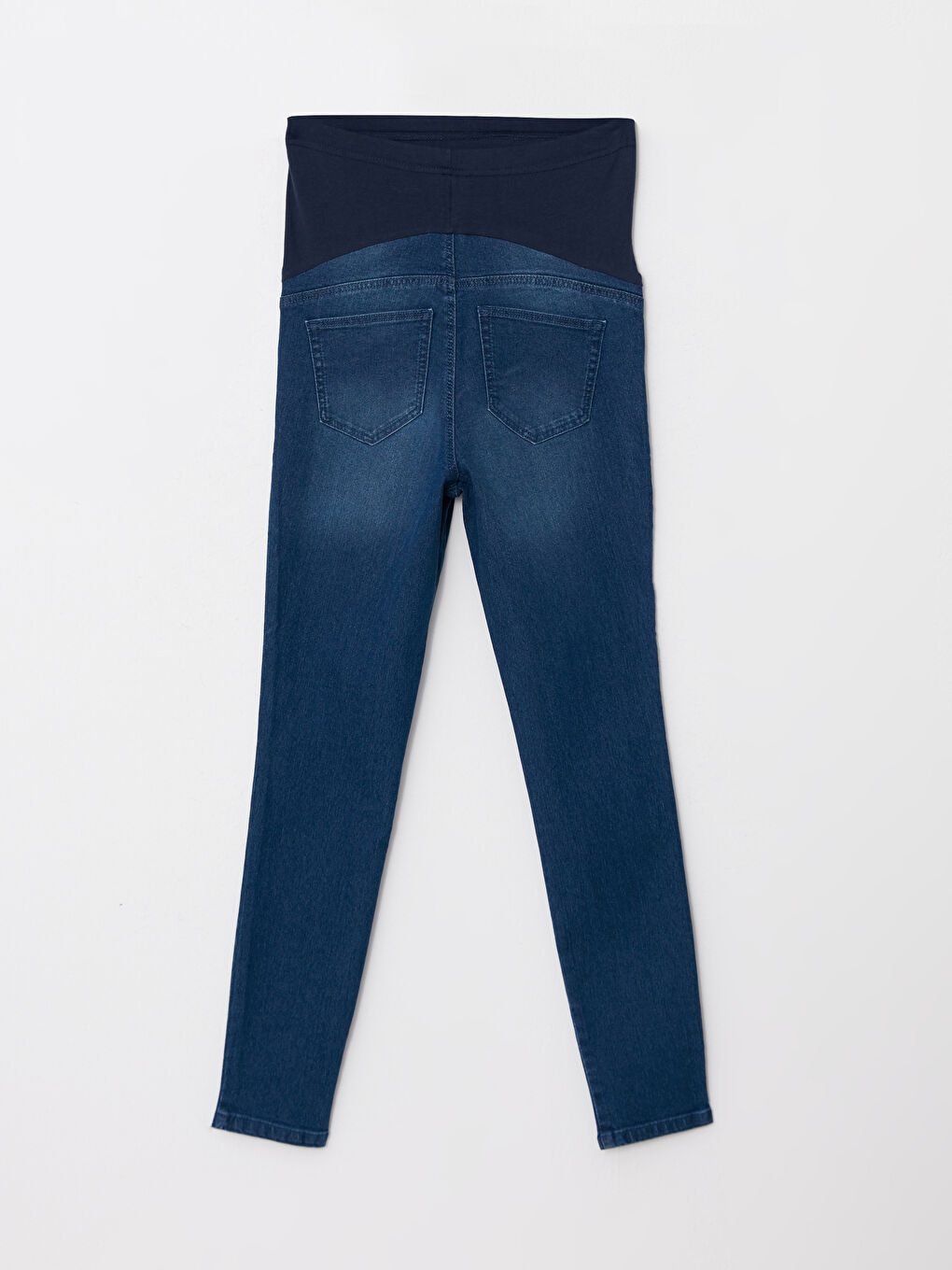 LCWAIKIKI Maternity Orta İndigo Rodeo Karın Panelli Mercury Skinny Fit Düz Hamile Rodeo Jean Pantolon - 6