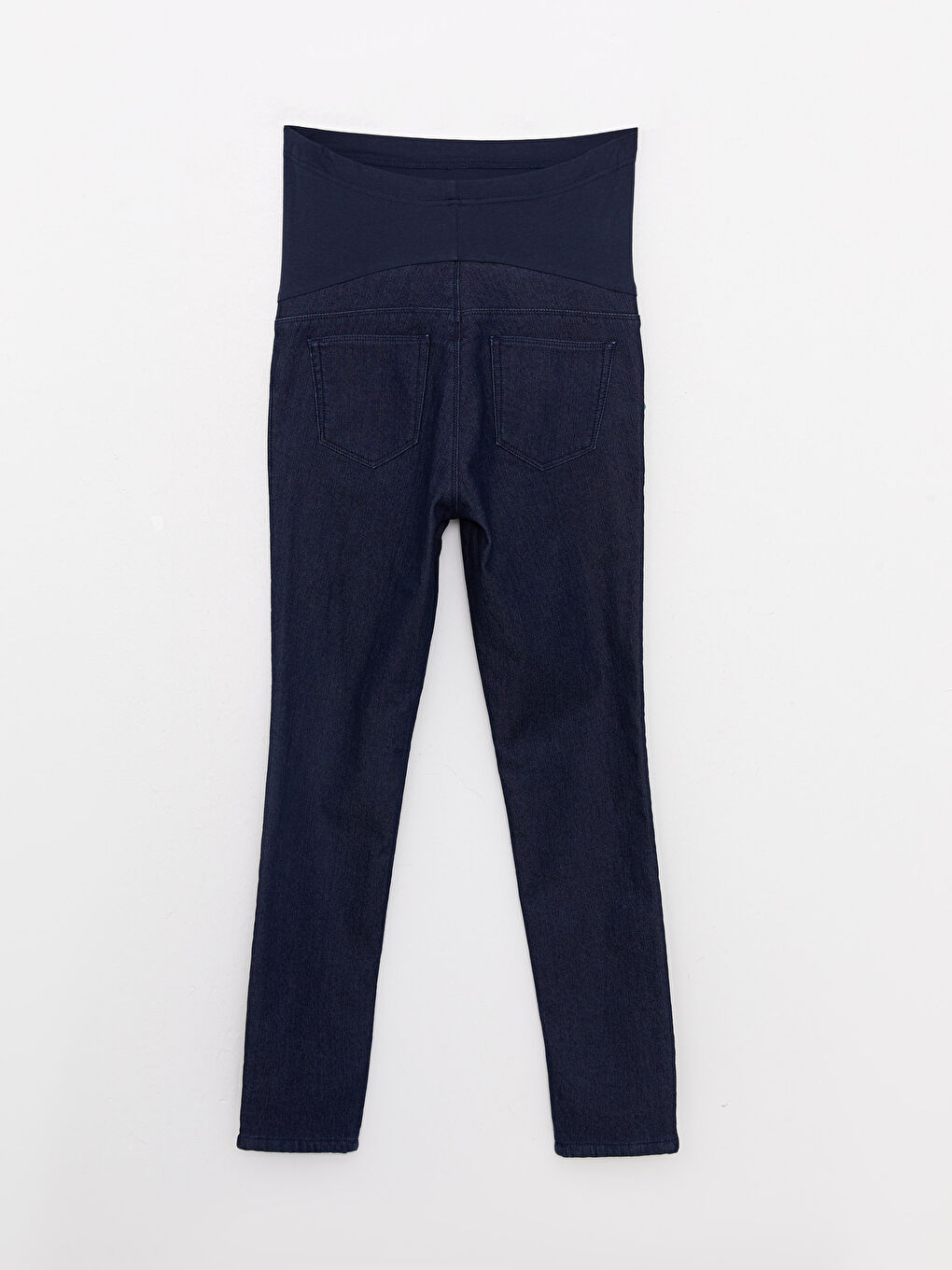 LCW Slim Fit Regular Pocket Detailed Maternity Rodeo Denim Trousers with Over-bump Waistband -W29240Z8-507