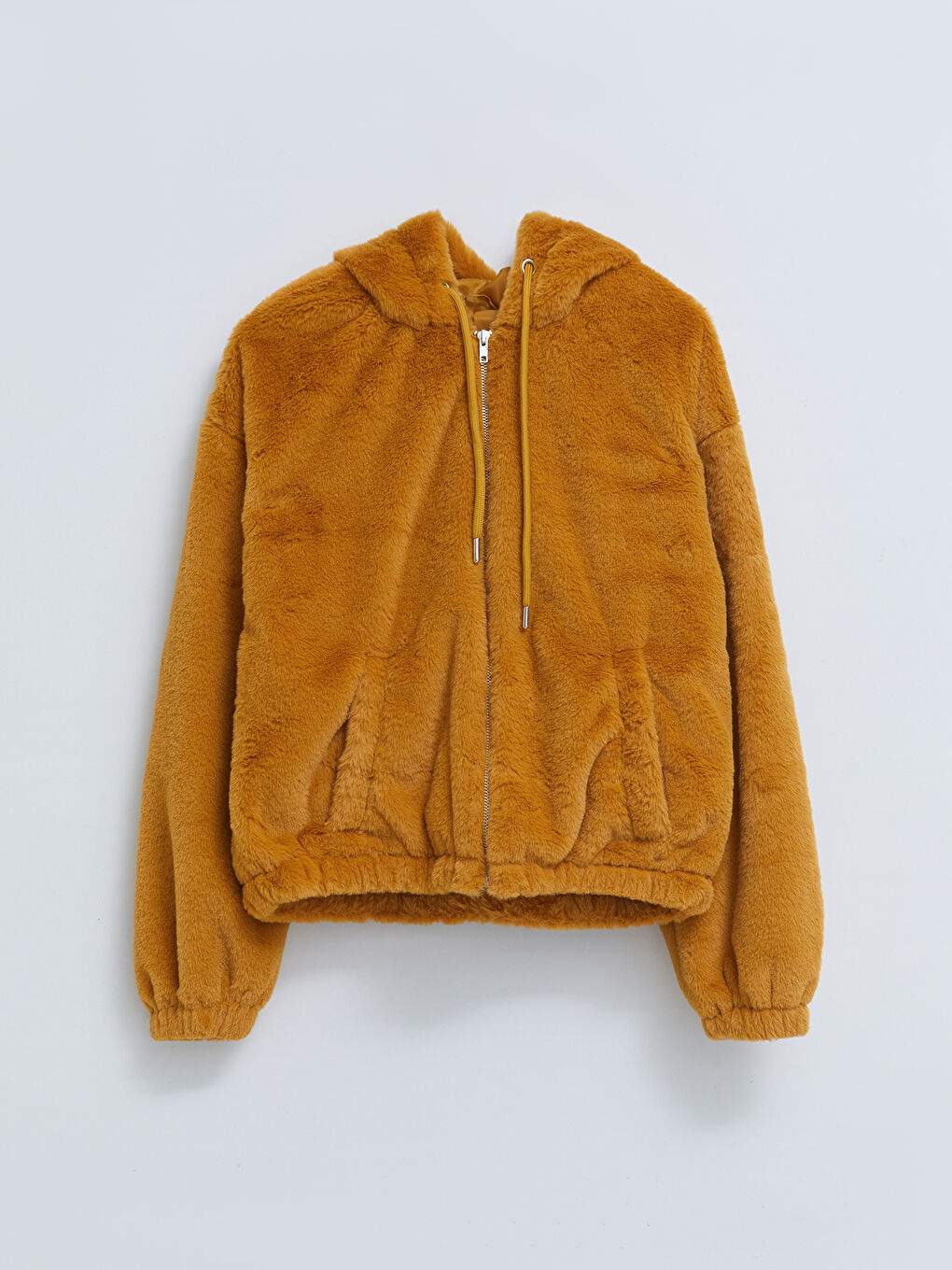 LCW ECO Hooded Women's Plush Coat -W29248Z8-S6S