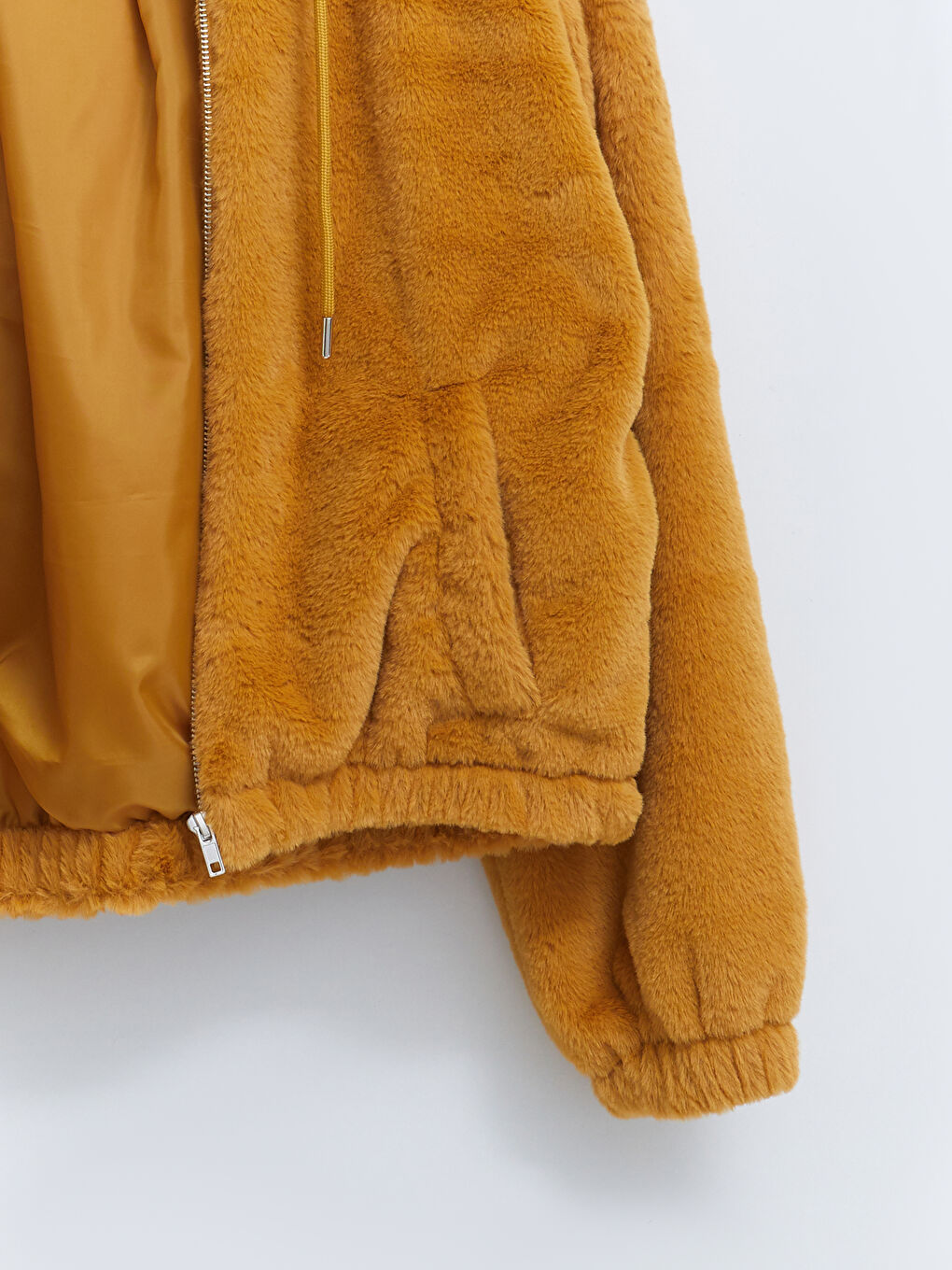 LCW ECO Hooded Women's Plush Coat -W29248Z8-S6S