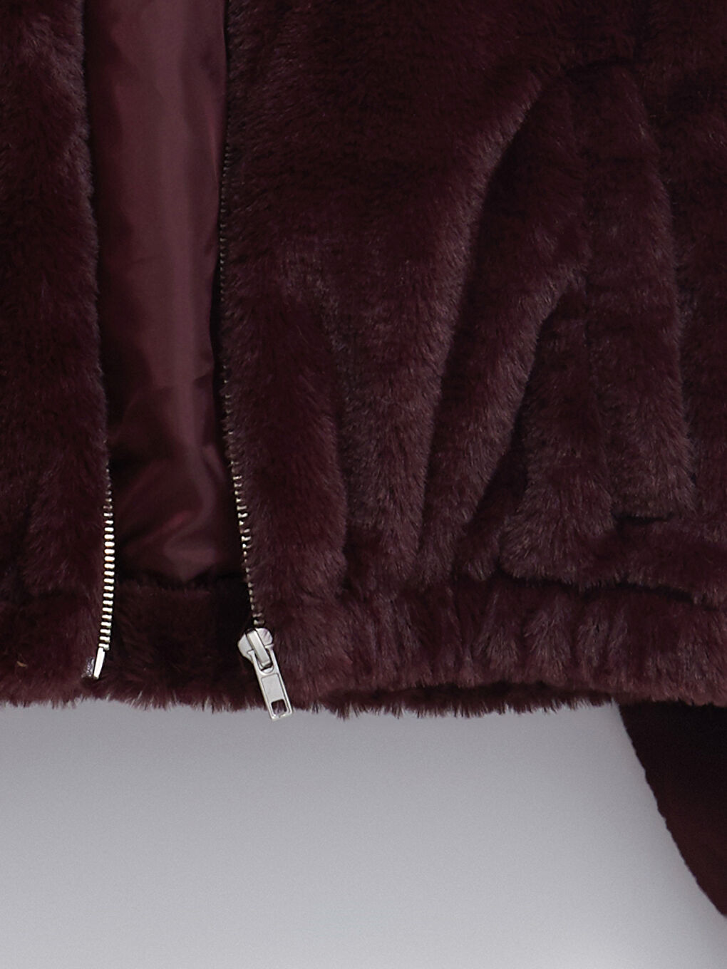 Hooded Women's Plush Coat-8