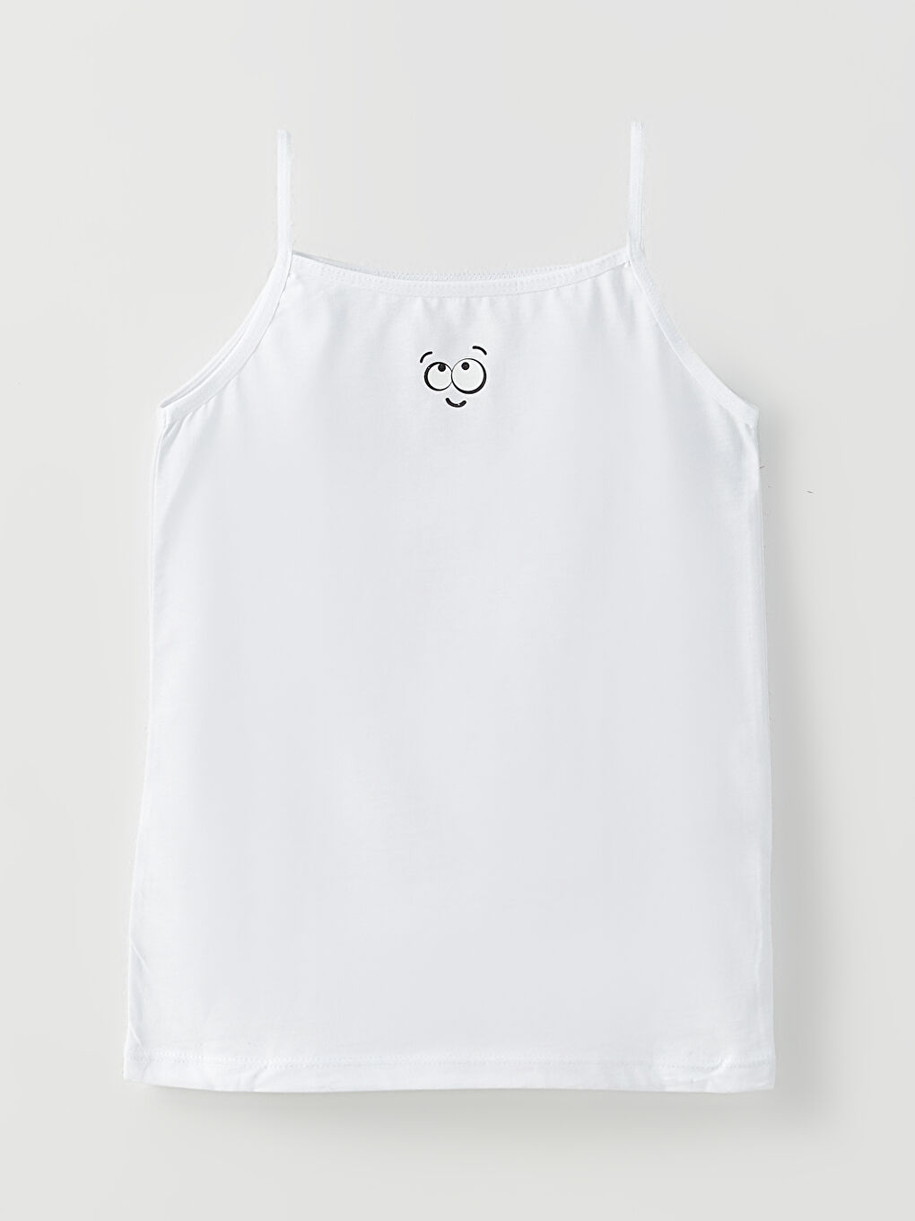 Lot de 2 Gilets Fille en Coton Imprimé à Fines Bretelles Col Carré-2