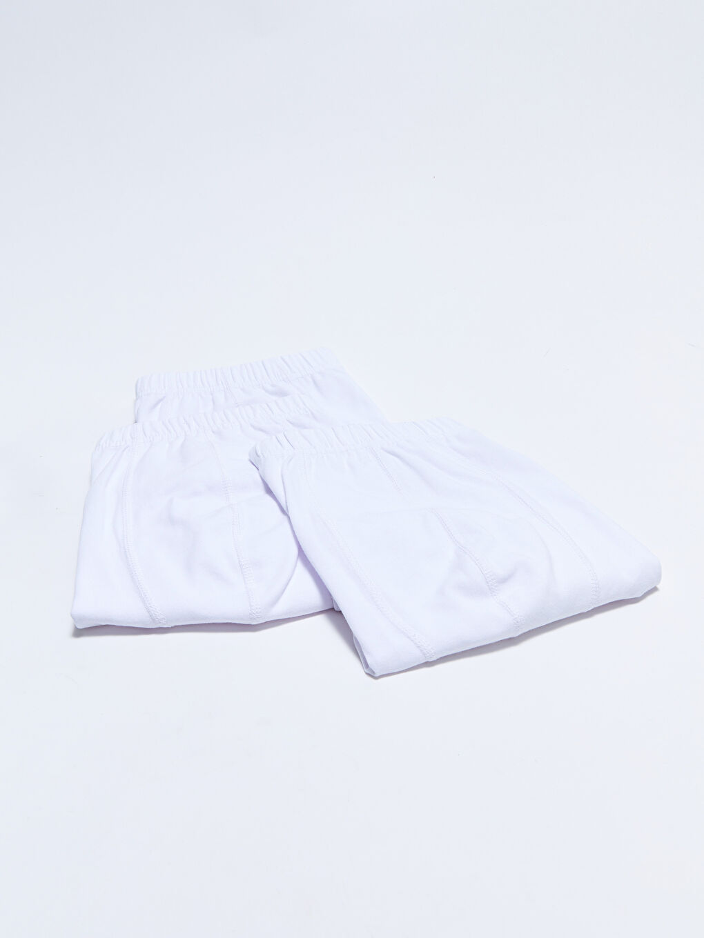 Beyaz Standart Kalıp Pamuklu Esnek Erkek Boxer 3'lü-4