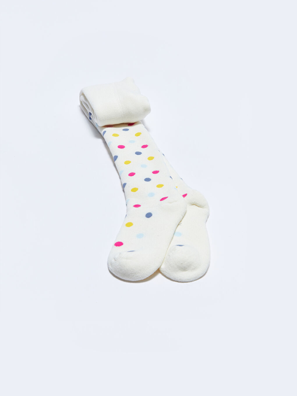 Patterned Girls' Terry Cloth Tights