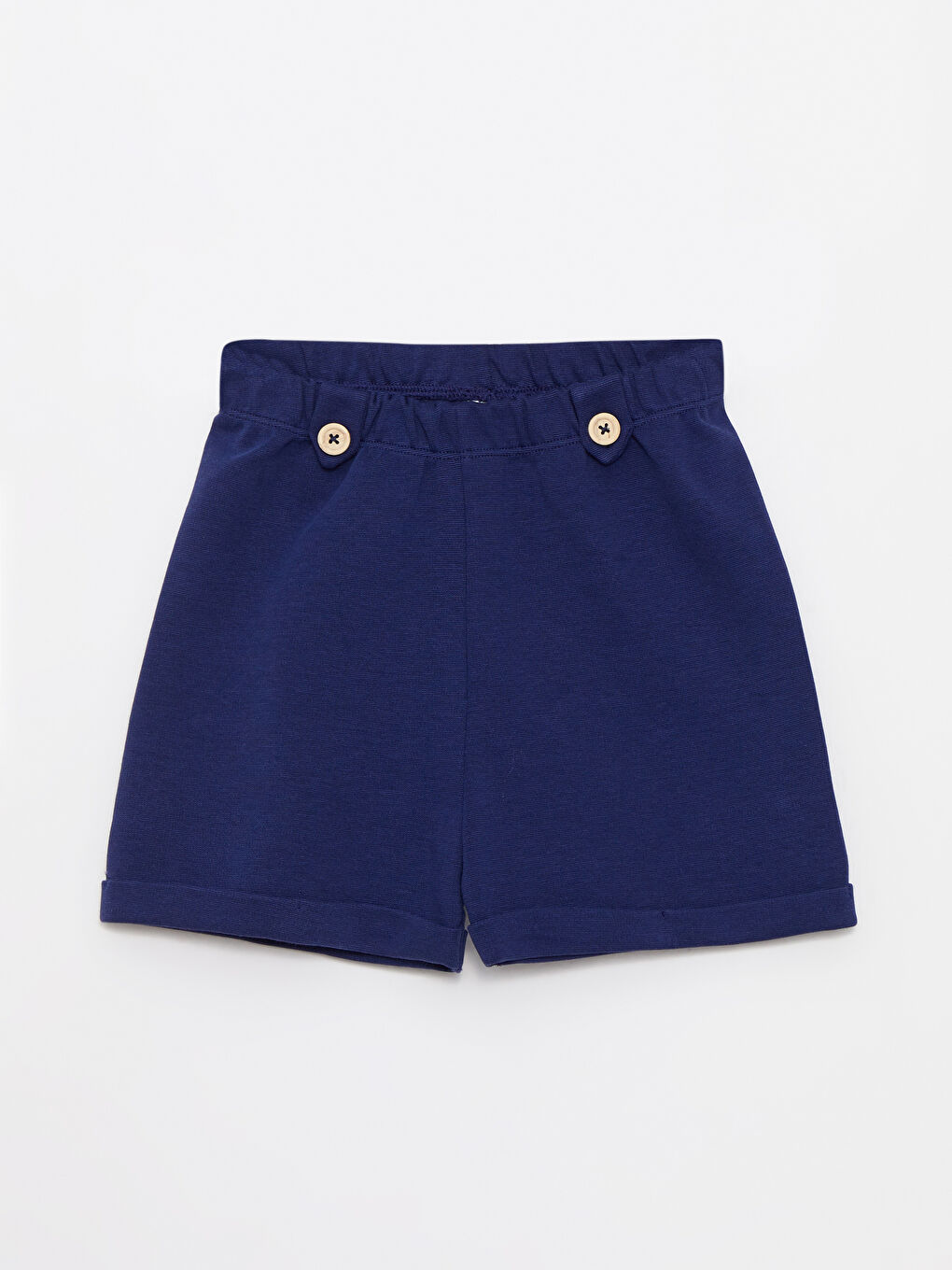 Lacivert Bisiklet Yaka Uzun Kollu Kız Bebek Triko Kazak Şort ve Külotlu Çorap 3'lü Takım-3