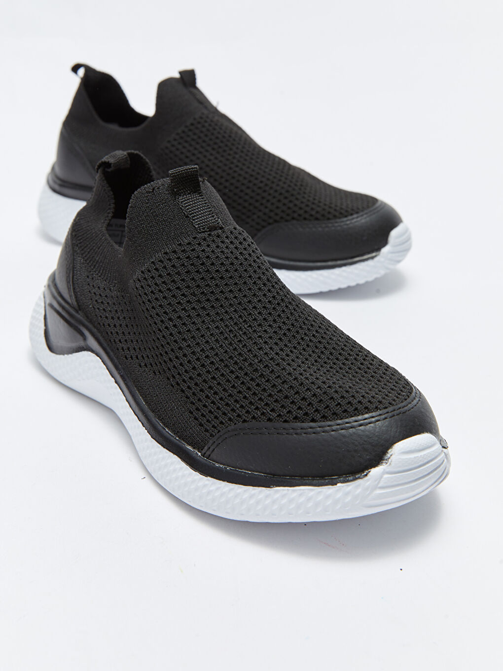 Siyah File Detaylı Erkek Çocuk Aktif Spor Ayakkabı-2