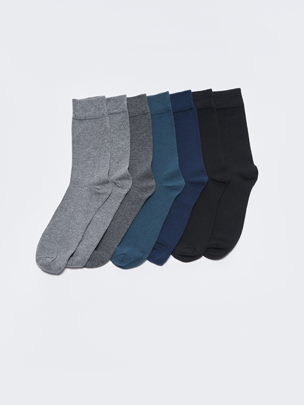 Plain Men's Ankle Socks 7 Pack
