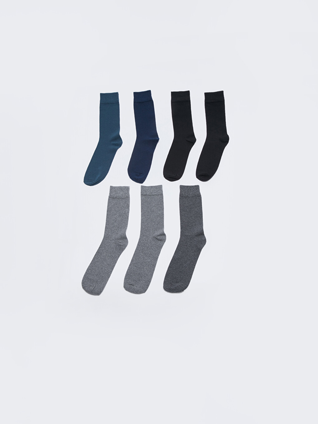 Plain Men's Ankle Socks 7 Pack-1