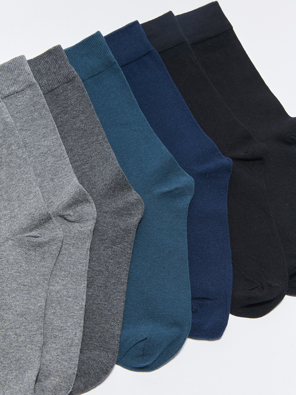 Plain Men's Ankle Socks 7 Pack-2