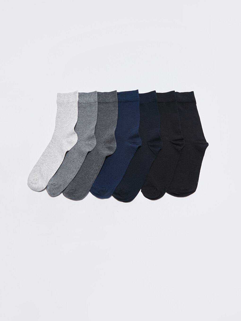Plain Men's Ankle Socks 7 Pack