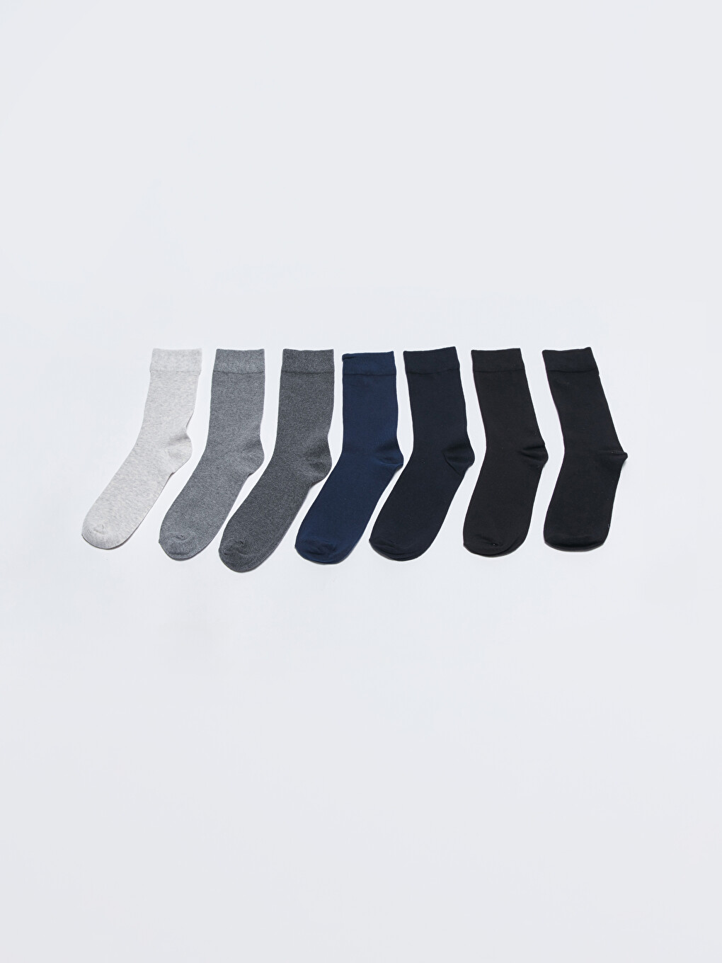Plain Men's Ankle Socks 7 Pack-1