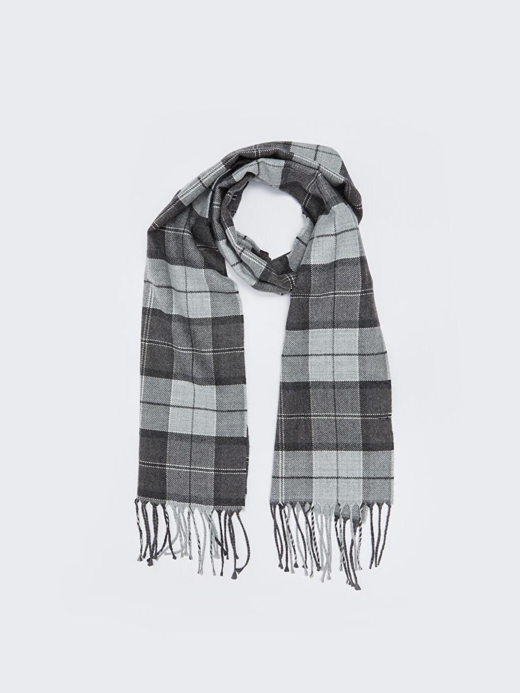 LCW ACCESSORIES Karirani dezen sa resama Muški Šal -W29314Z8-LMK