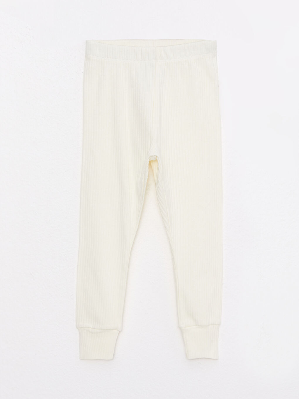 Crew Neck Long Sleeve Basic Cotton Baby Girl Pajama Set-2