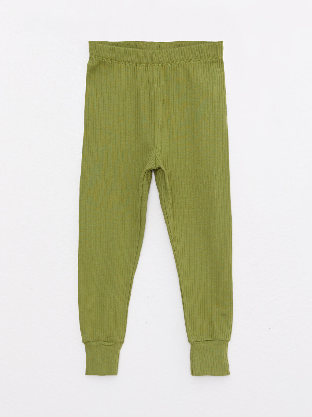 Crew Neck Long Sleeve Basic Cotton Baby Girl Pajama Set-2