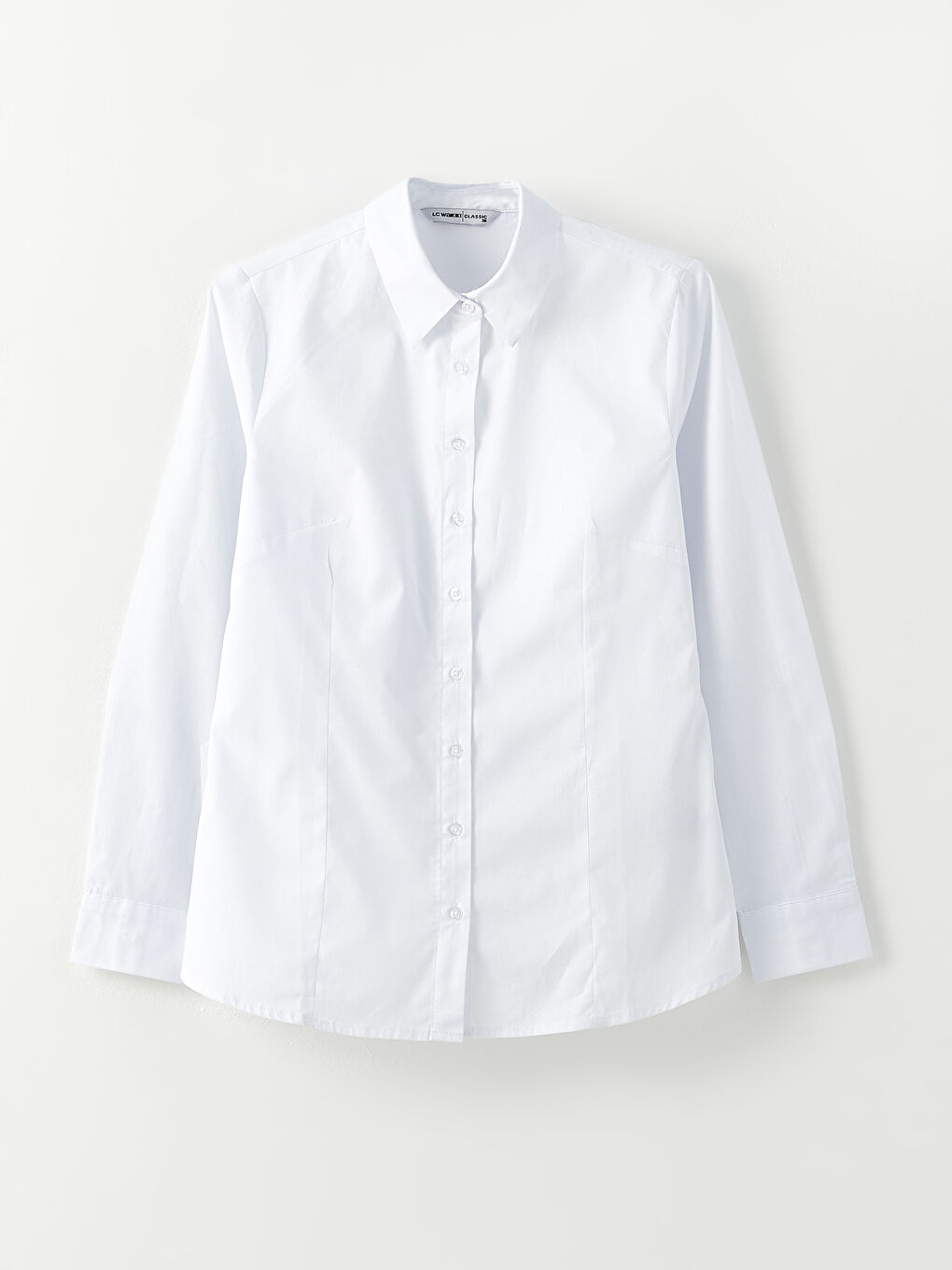 Buttoned Regular Long Sleeve Cotton Women's Shirt-5