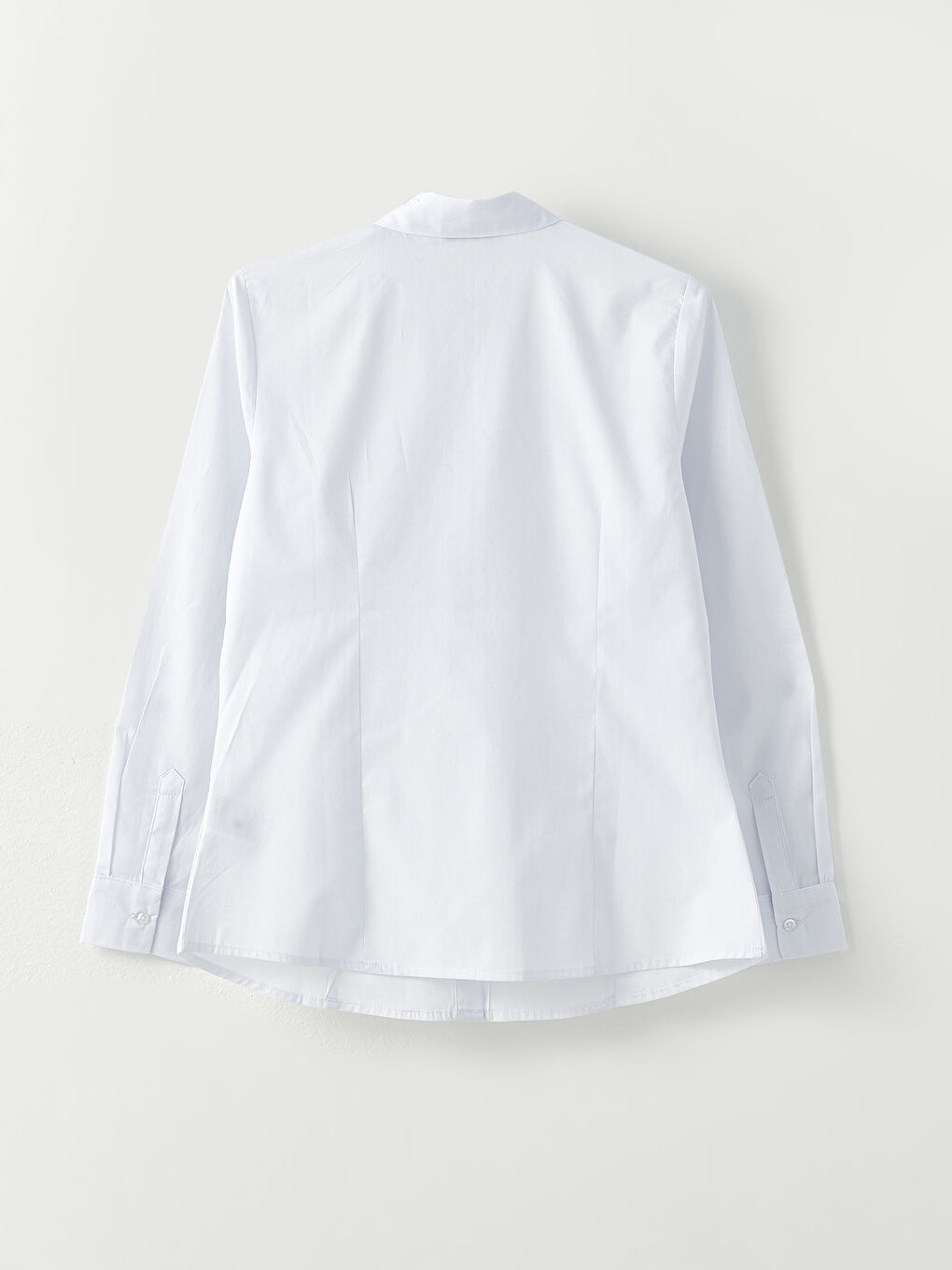 Buttoned Regular Long Sleeve Cotton Women's Shirt-6