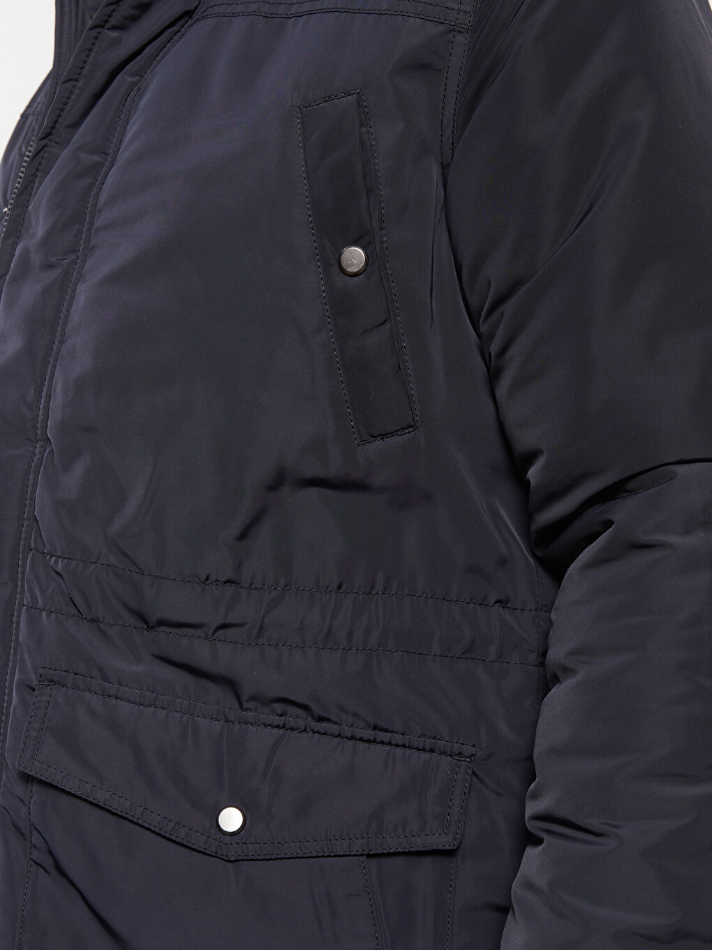 Regular Fit Hooded Men's Parka-3
