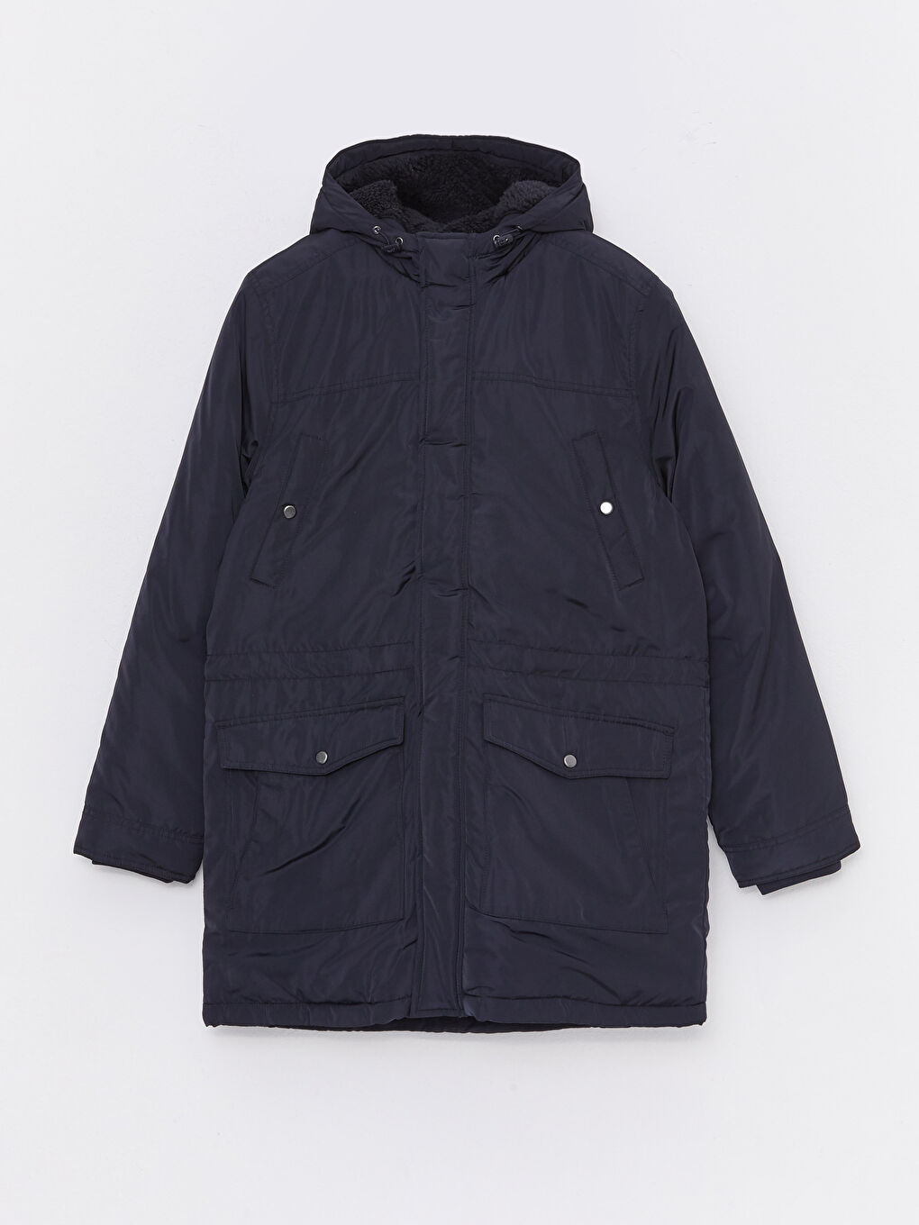 Regular Fit Hooded Men's Parka-5