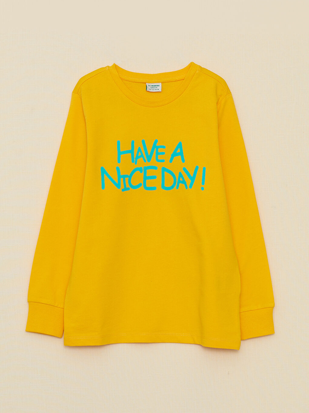 Crew Neck Printed Long Sleeve Boys' Pyjama Set-1