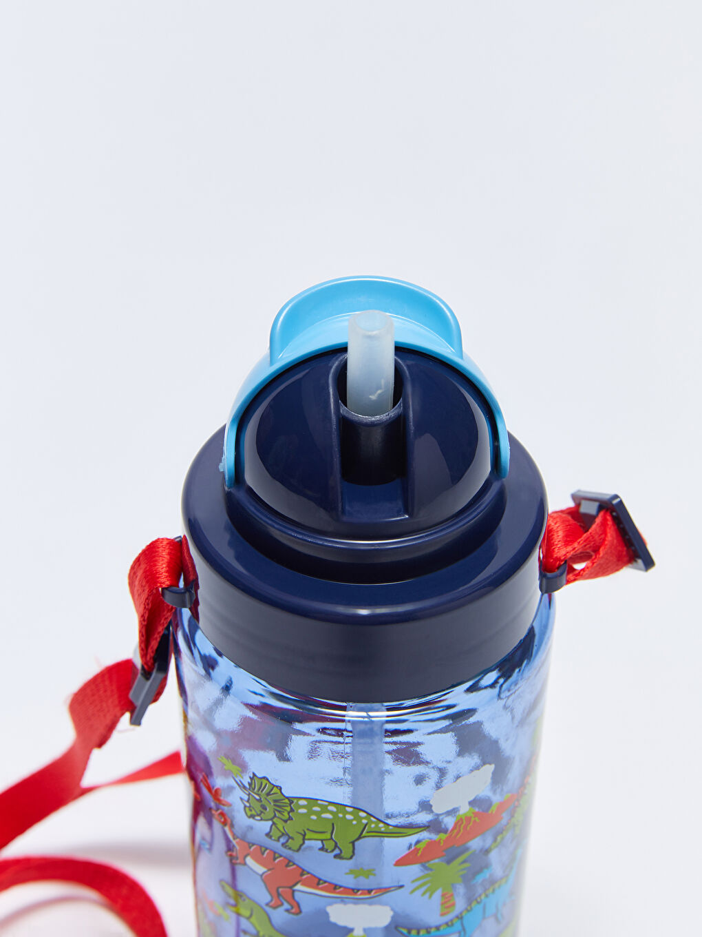 Karışık Dinozor Baskılı Pipetli Erkek Çocuk Suluk 500 ml-1