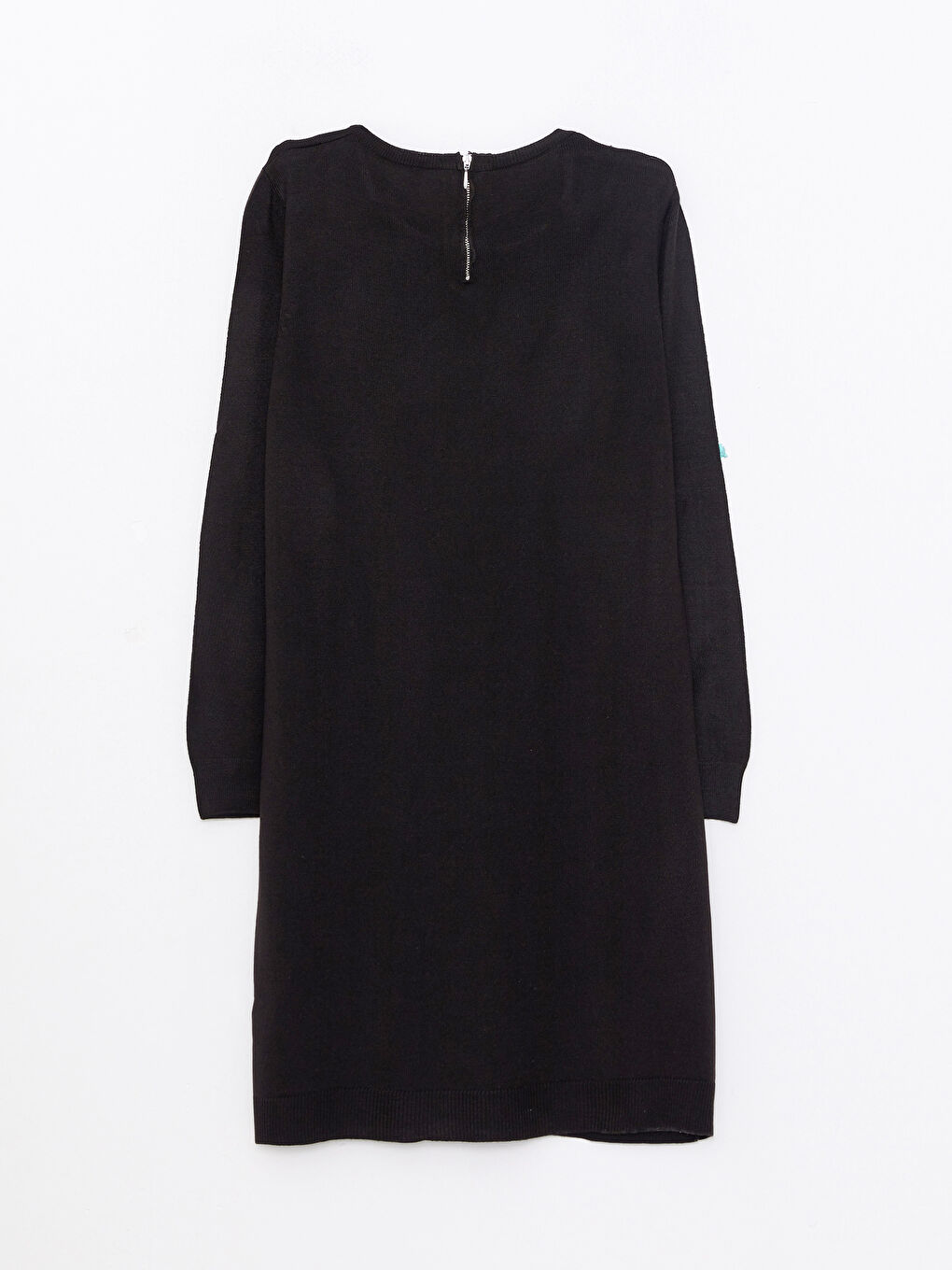 Crew Neck Plain Long Sleeve Women's Knitwear Tunic-6