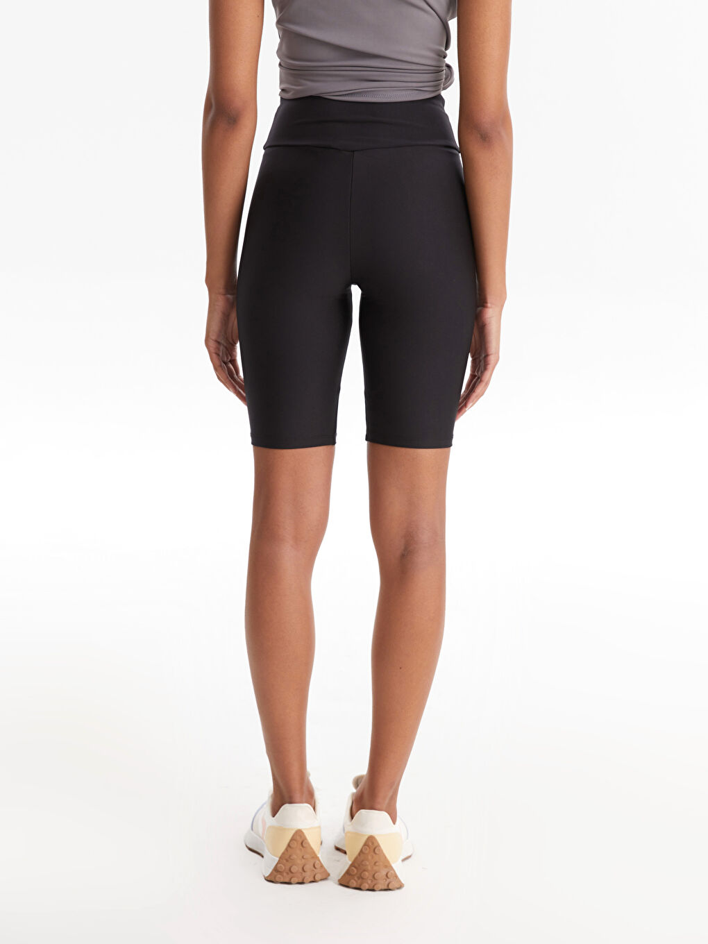 XSIDE ACTIVE Düz Beli Lastikli Kadın Biker Şort Tayt -W29434Z8-RQN