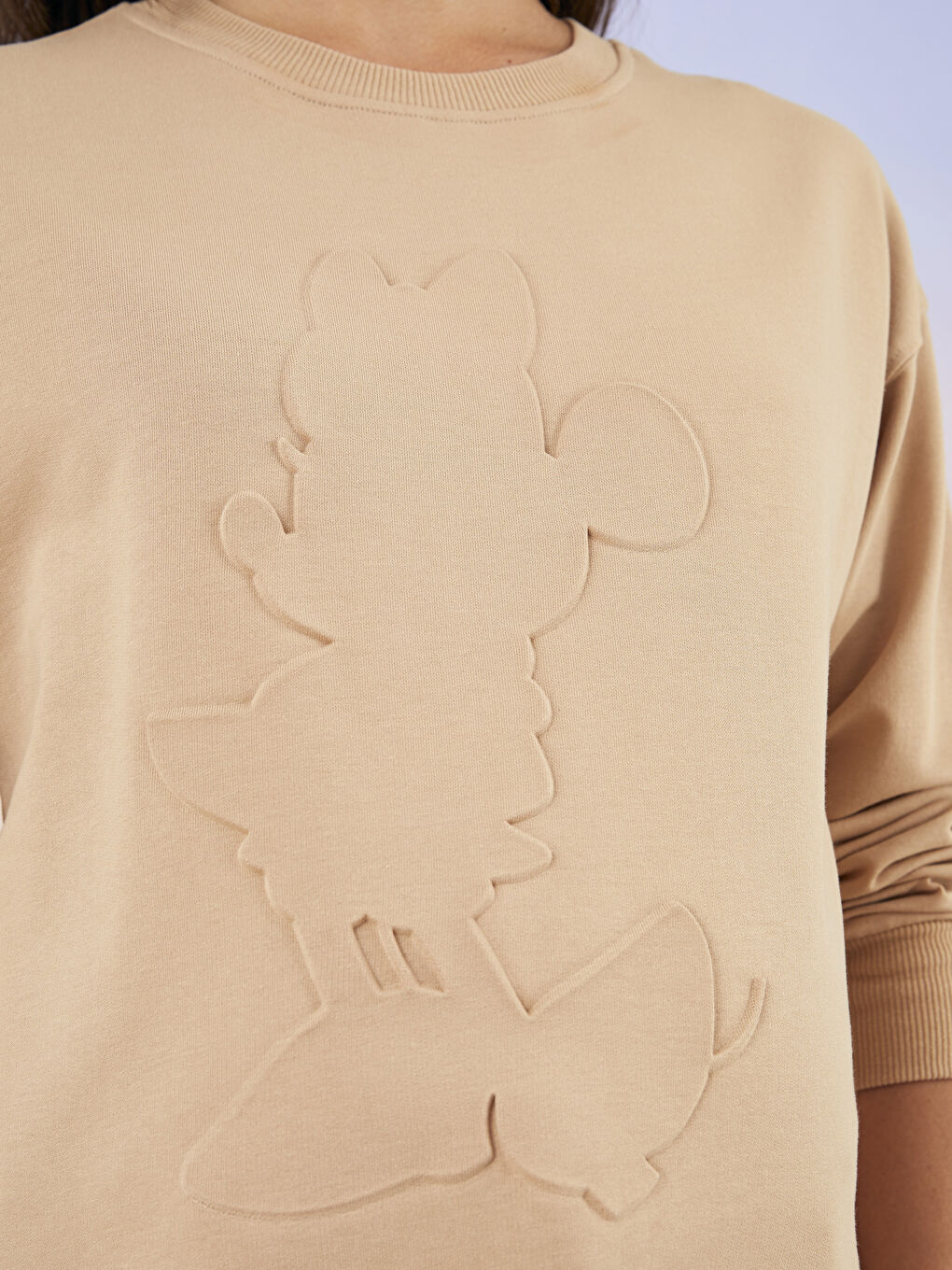 تونيك سترة رياضية ياقة دائرية مطبوع ميني ماوس كم طويل فترة الحمل وما بعدها-4