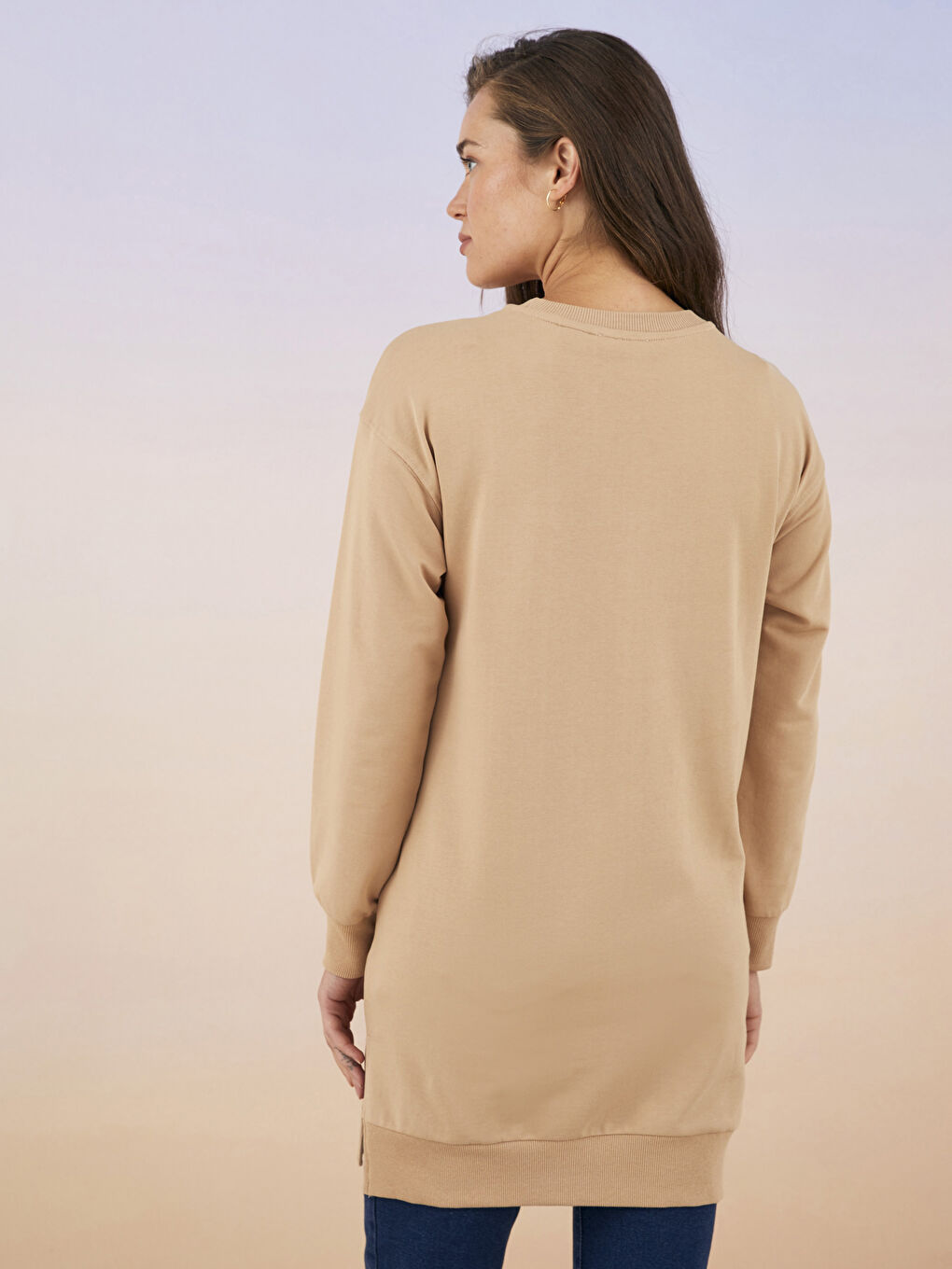 تونيك سترة رياضية ياقة دائرية مطبوع ميني ماوس كم طويل فترة الحمل وما بعدها-5