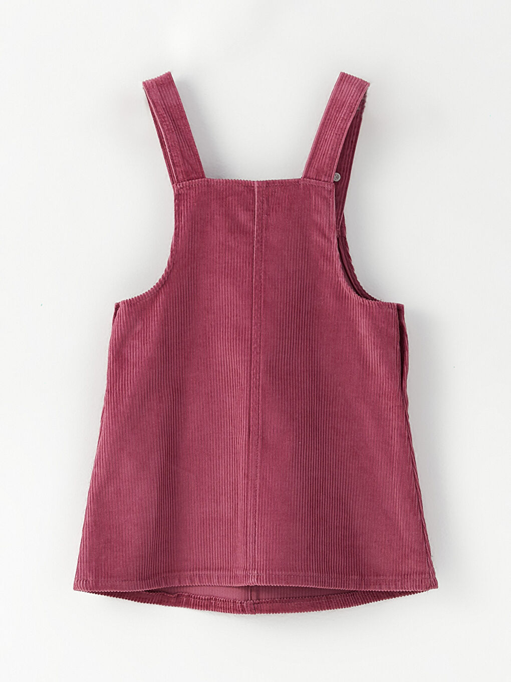 Mürdüm Kare Yaka Askılı Basic Kız Bebek Salopet ve Külotlu Çorap 2'li Takım-2