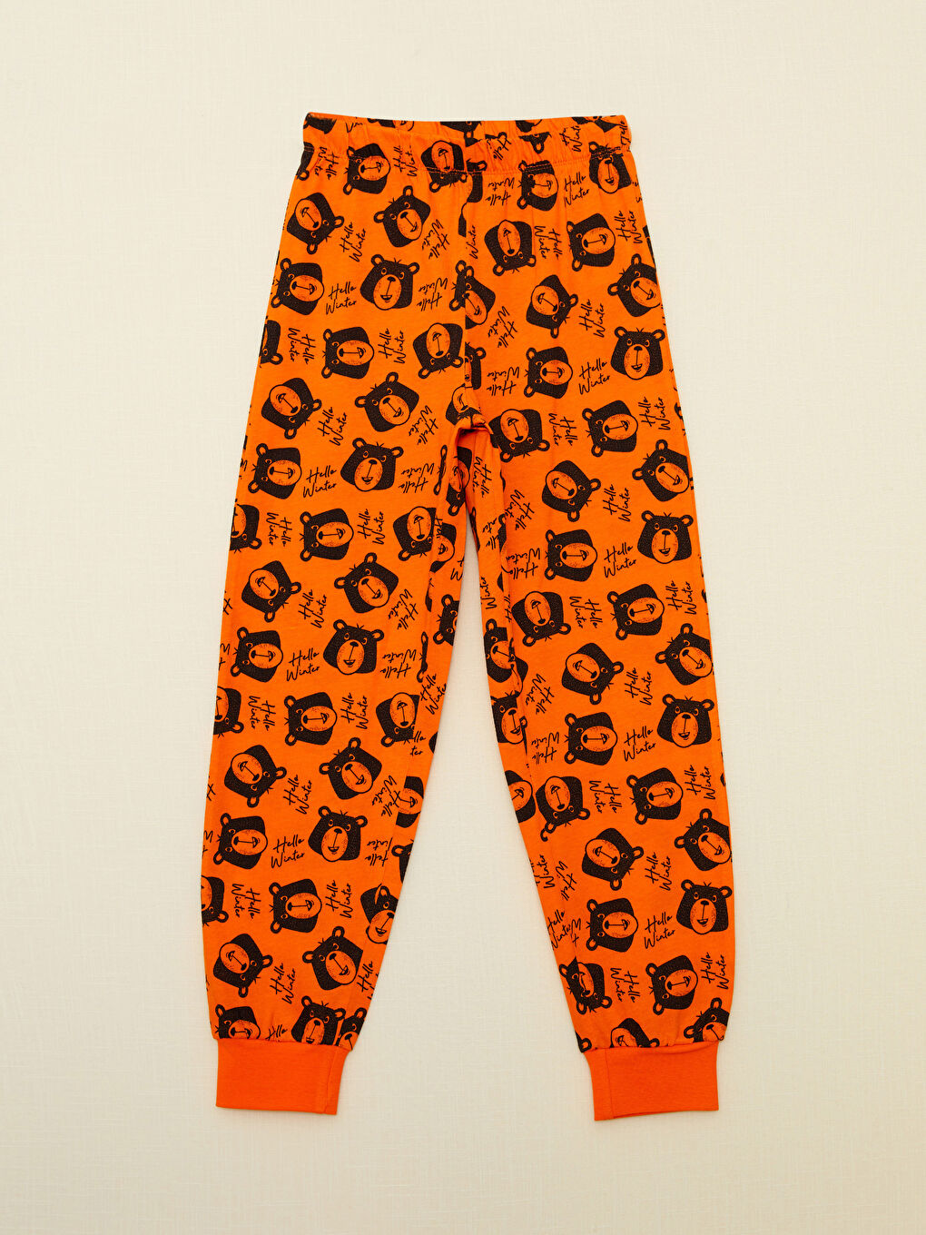 LCW Kids Bisiklet Yaka Baskılı Uzun Kollu Erkek Çocuk Pijama Takımı -W29446Z4-GNN