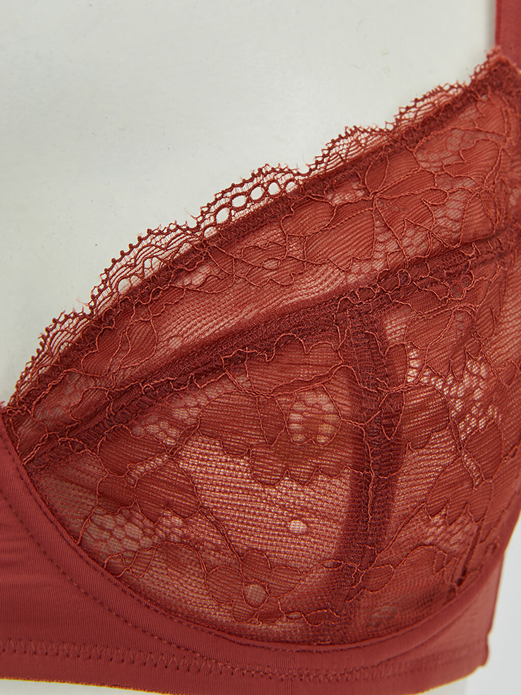 Underwire Lace Detail Bra-2