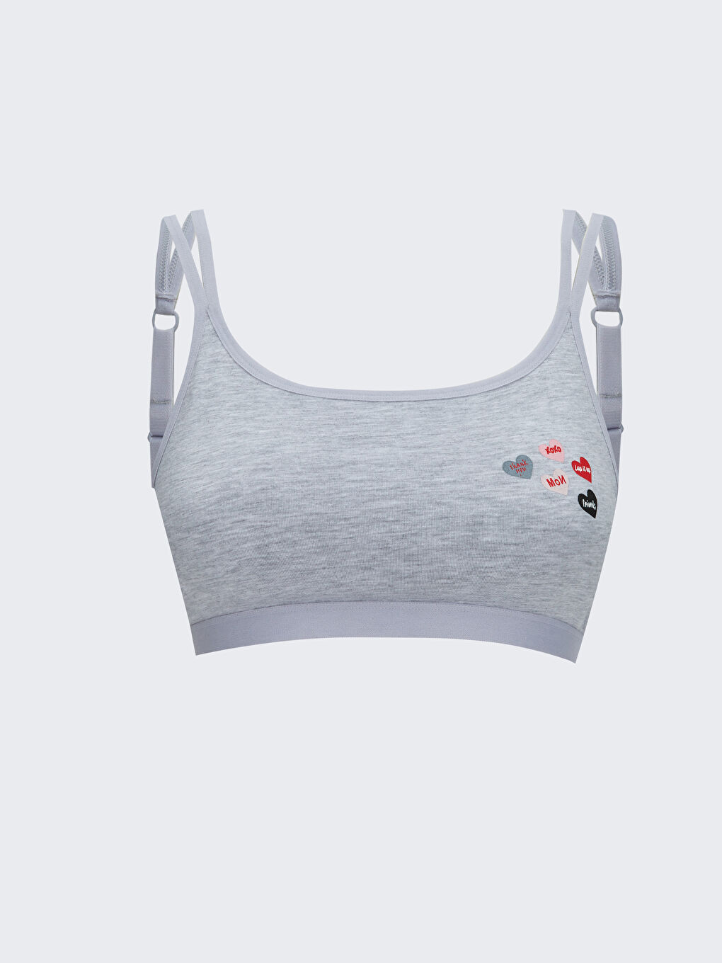 Gri Baskılı Büstiyer Sütyen