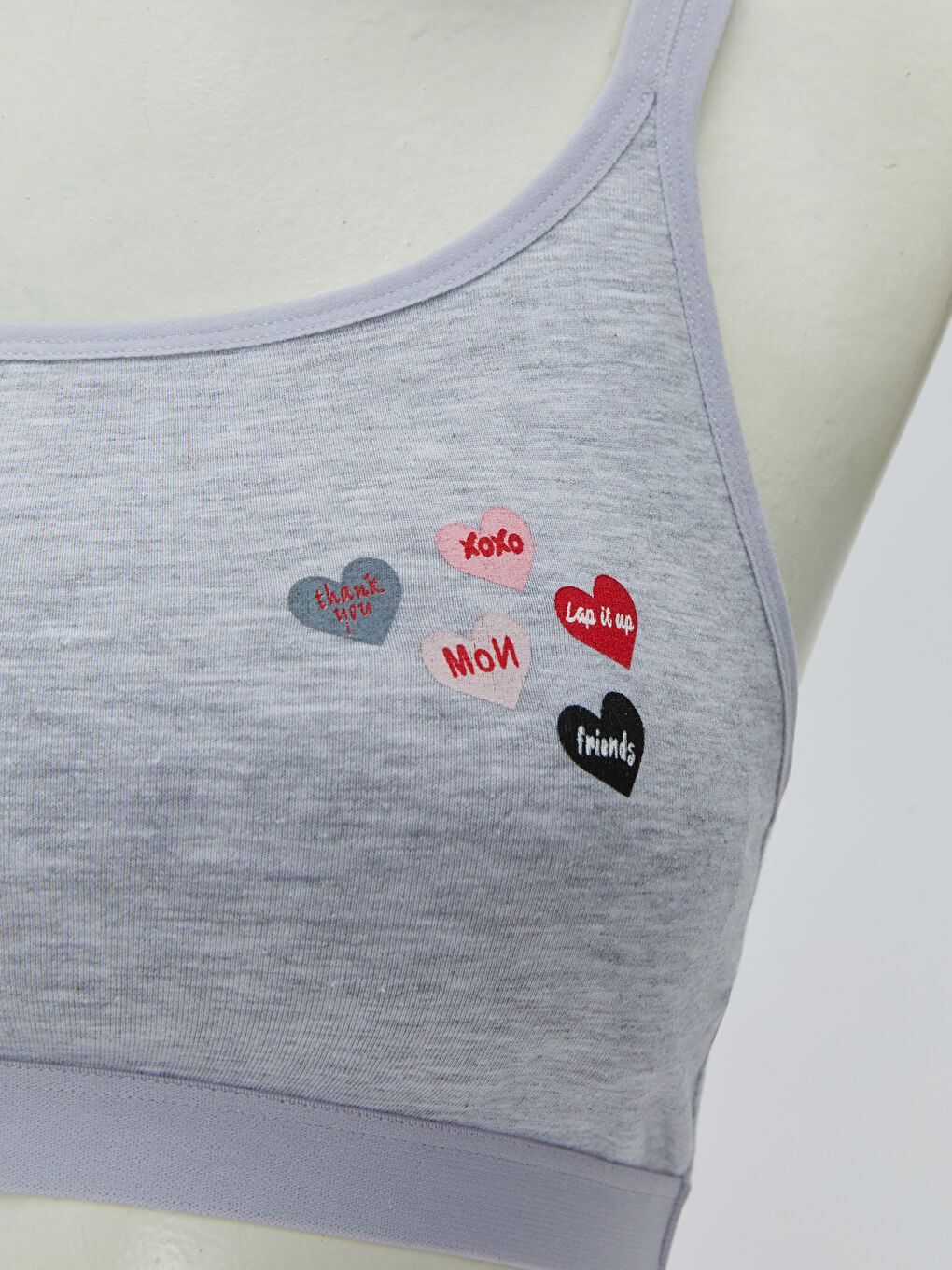 Gri Baskılı Büstiyer Sütyen-2