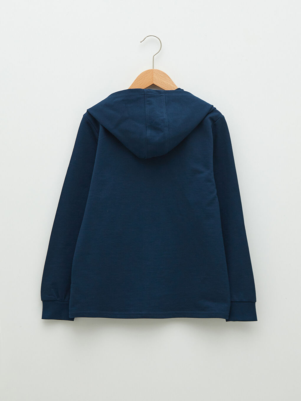 Толстовка на молнии с длинным рукавом для мальчиков с капюшоном и принтом-1