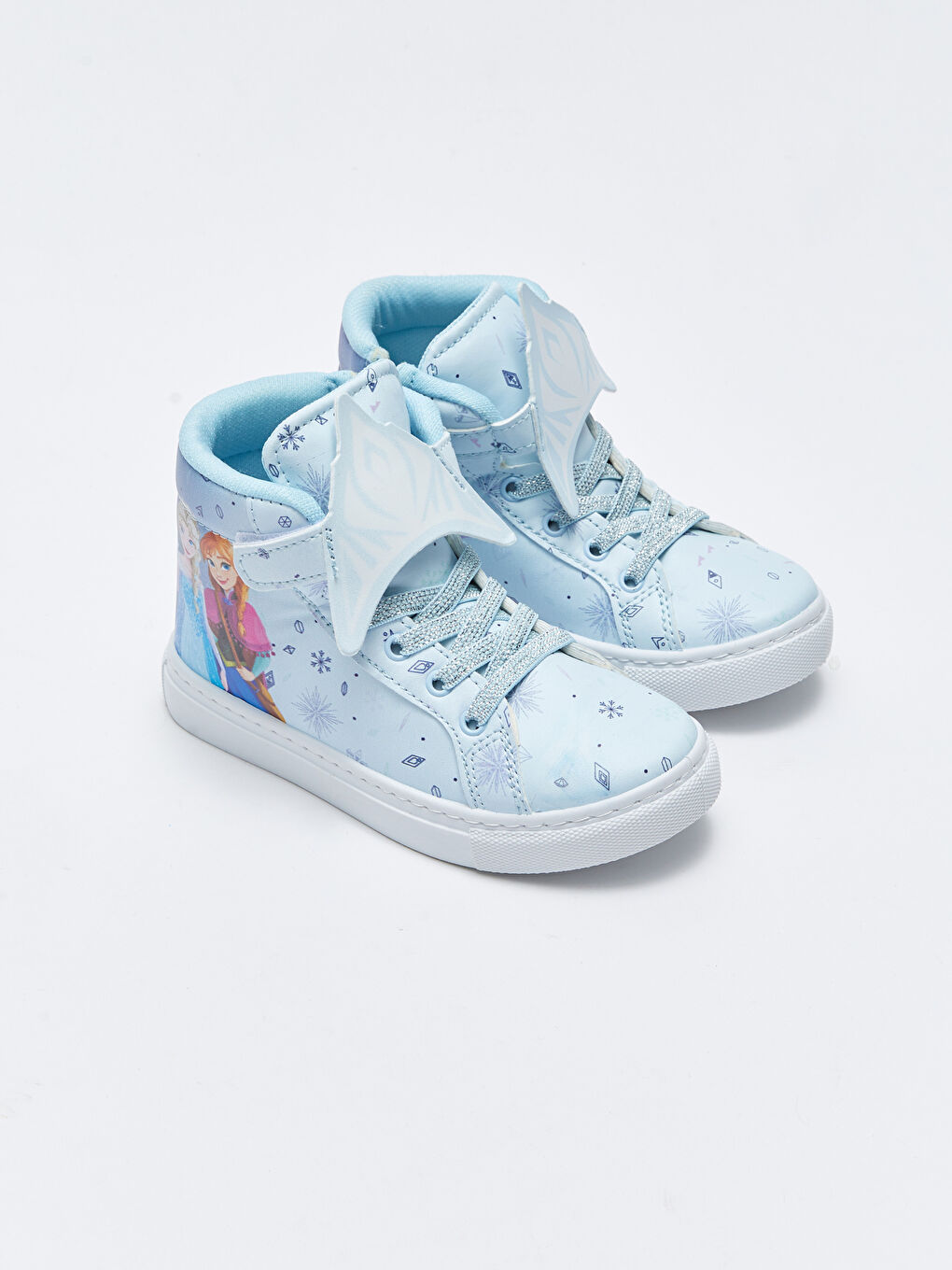 Mavi Frozen Lisanslı Bağcıklı Kız Çocuk Bot