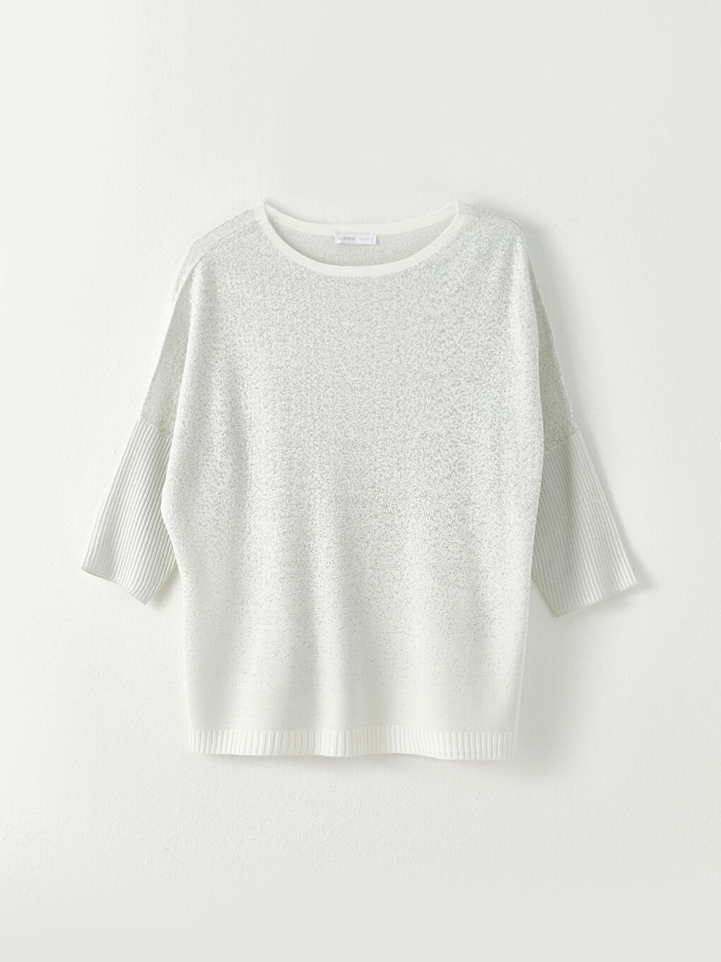 Crew Neck Plain Long Sleeve Women's Knitwear Sweater-5