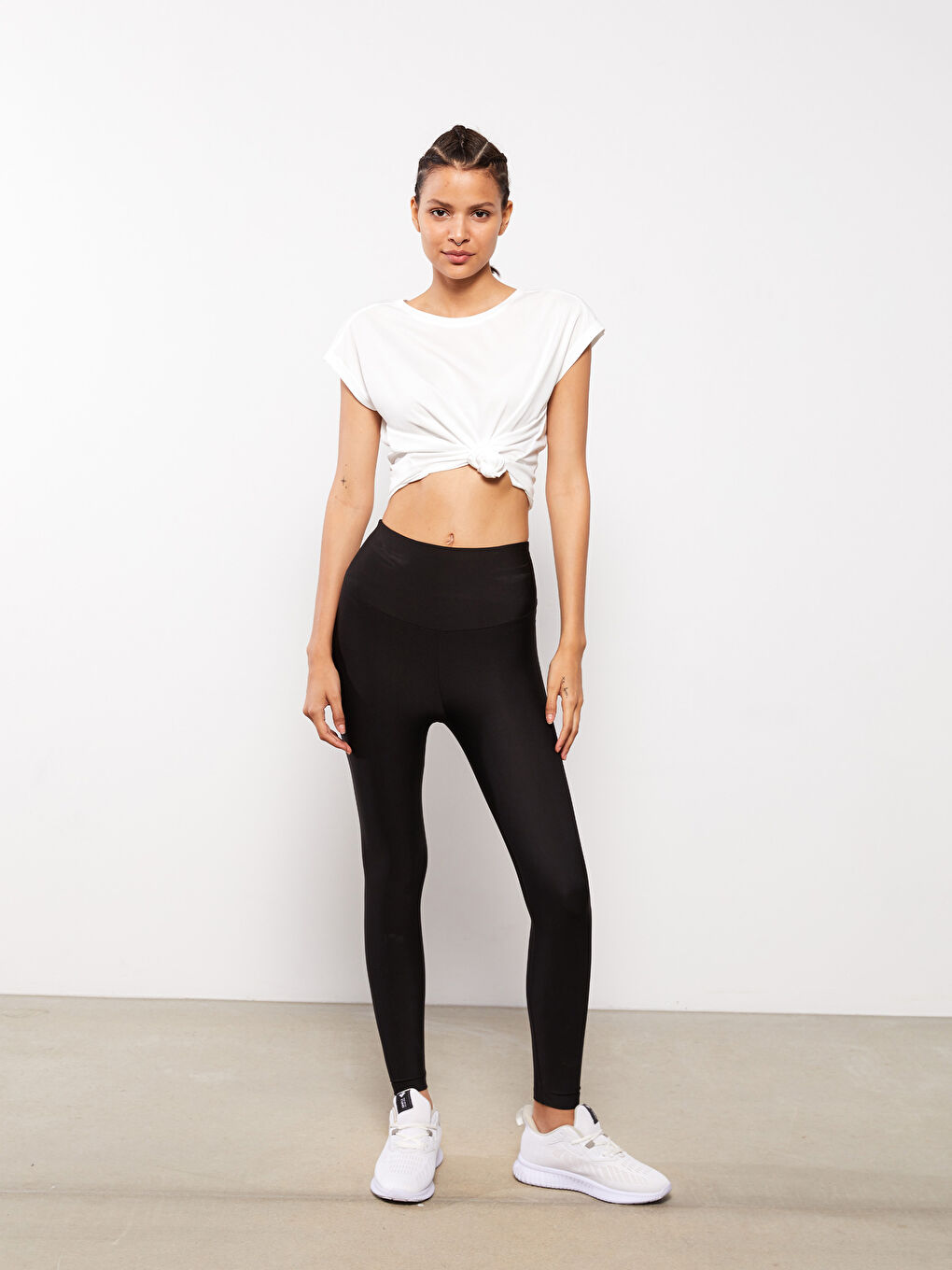 XSIDE ACTIVE Women's Elasticated Waist Plain Leggings -W29521Z8-RQN