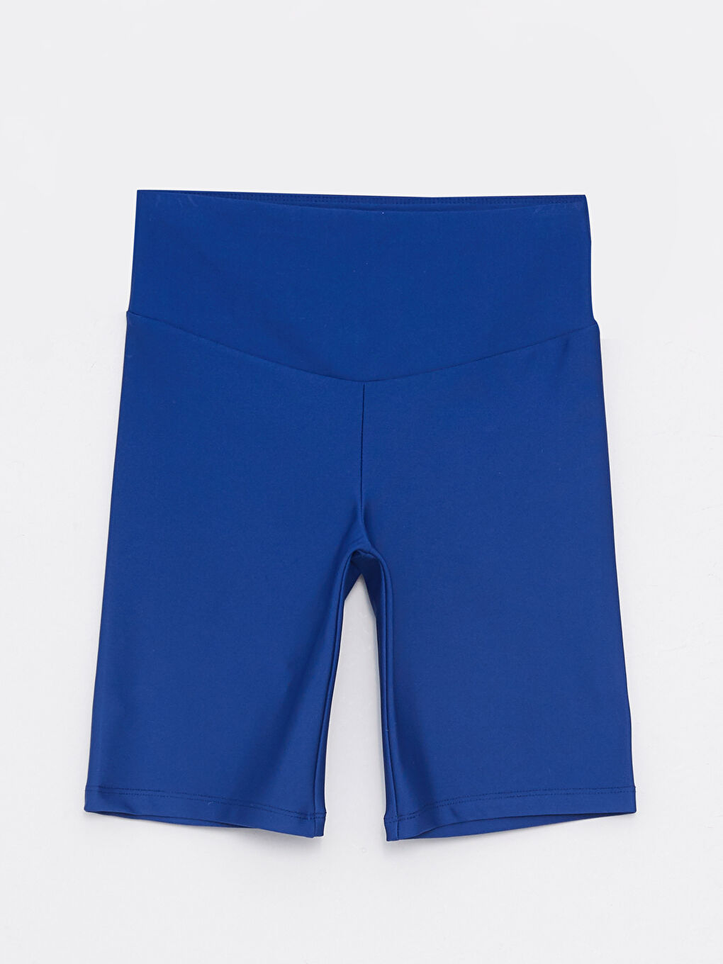 Women's Elastic Waist Plain Sports Shorts Leggings-10