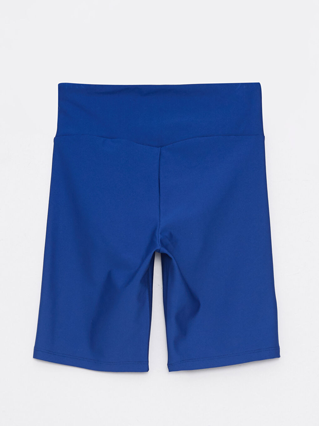 Women's Elastic Waist Plain Sports Shorts Leggings-11