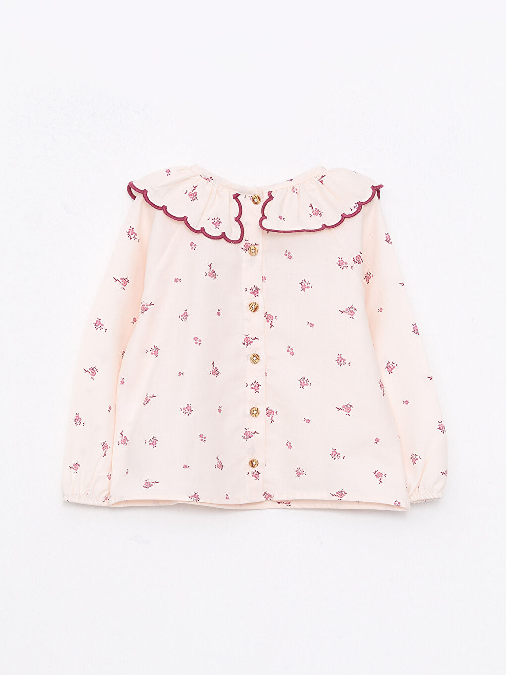 Блузка для малышки с длинным рукавом и воротником Питер Пэн с принтом-1